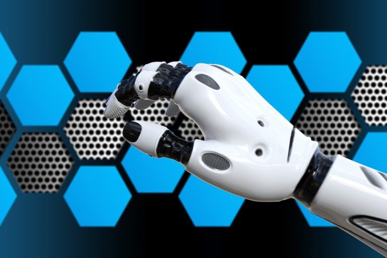 technology, robot, futuristic, android, artificial, cyborg, intelligence, blue robot