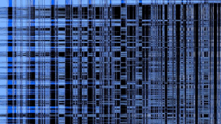 A blue and black abstract background with lines