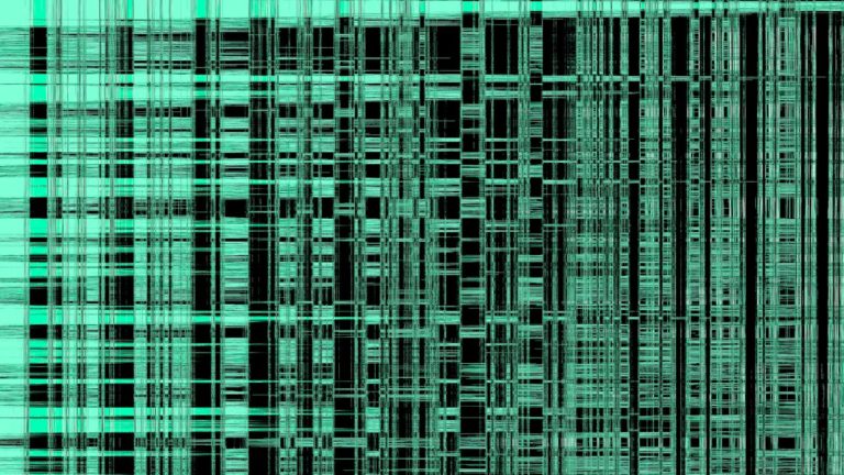 A green and black background with lines
