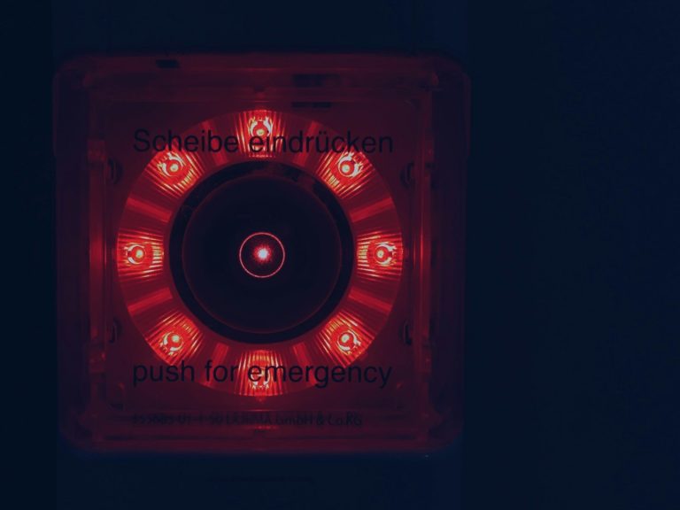 lighted red light