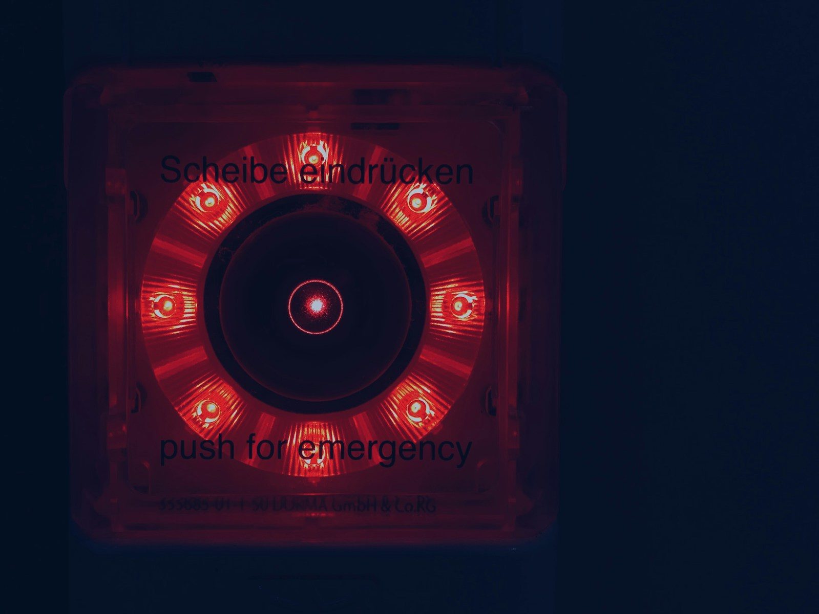 lighted red light