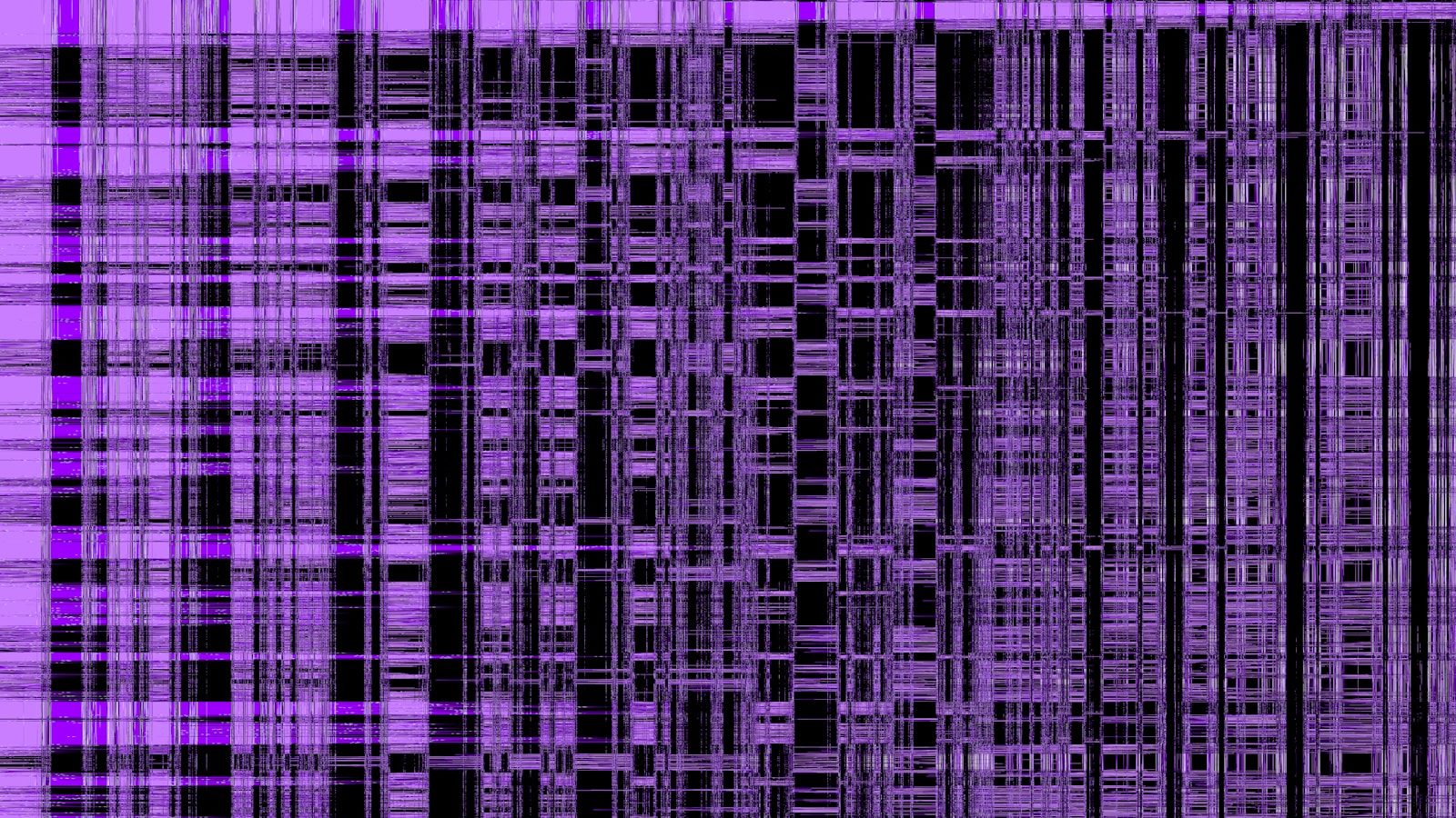 A purple and black background with lines